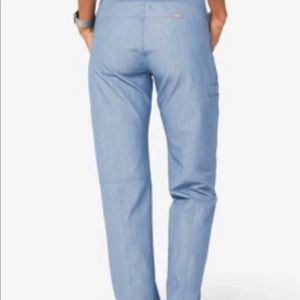 Figs Heathered Indigo Kade Bottoms—Small